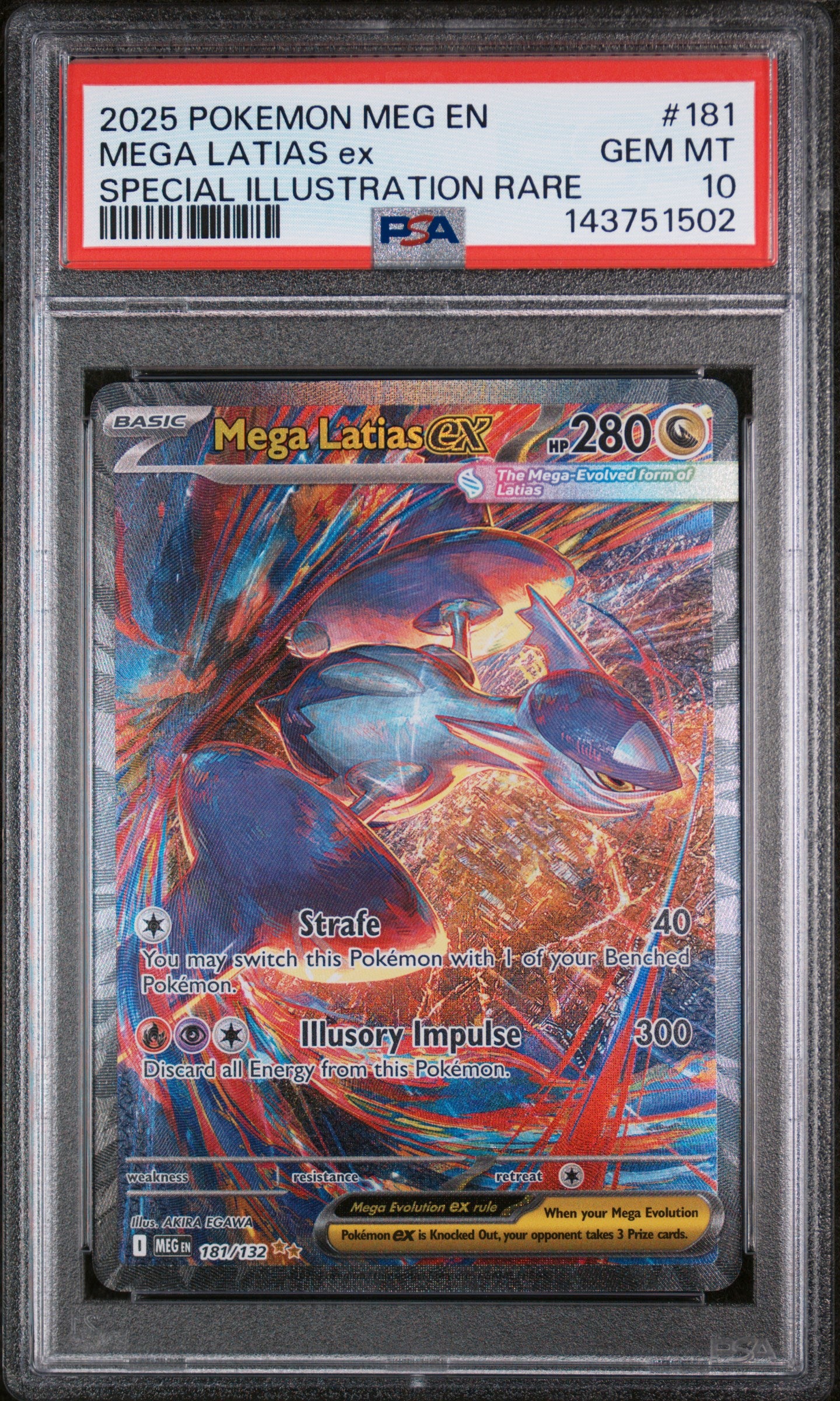 PSA 2025 Mega Latias EX (#181) Mega Evolution
