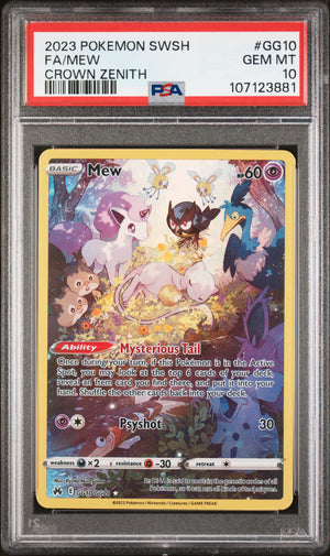 PSA 2023 Mew (#GG10) SWSH - Crown Zenith