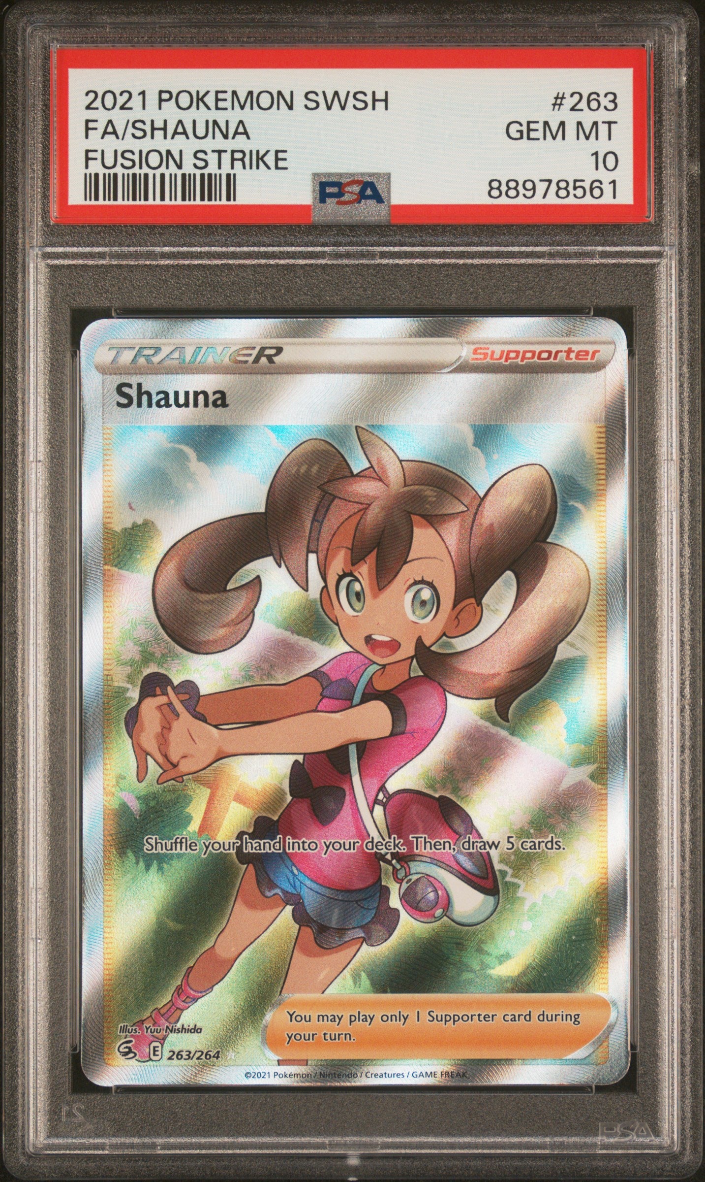 PSA 2021 Shauna (#263) SWSH - Fusion Strike