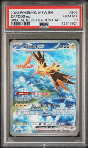 PSA 2023 Zapdos EX (#202) Mew EN - 151