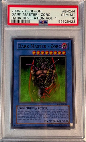 PSA 10 2005 YU-GI-OH! DARK REVELATION VOL. 1 #EN244 DARK MASTER - ZORC (POP 2)