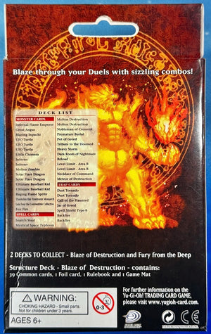Blaze of Destruction: 1st Edition - 2005 Vintage Sealed Structure Deck (English)