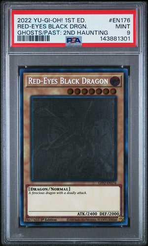 PSA 9 2022 YU-GI-OH! GFP2 #EN176 RED-EYES BLACK DRAGON - GHOST RARE