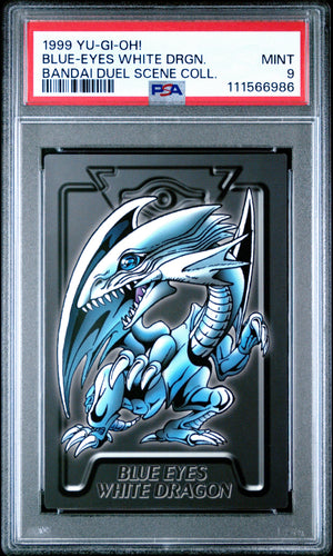 PSA 9 1999 YU-GI-OH! BANDAI DUEL SCENE COLLECTION BLUE-EYES WHITE DRAGON