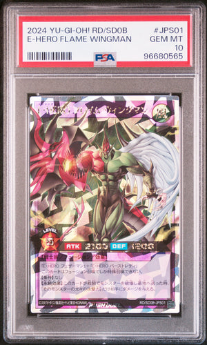 PSA 10 2024 YU-GI-OH! RUSH DUEL JP RD/SD0B #JPS01 ELEMENTAL HERO FLAME WINGMAN
