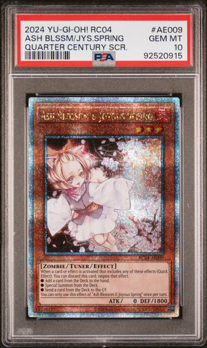 PSA 10 2024 YU-GI-OH! ASIAN-ENGLISH RC04 #AE009 ASH BLOSSOM & JOYOUS SPRING QCSR