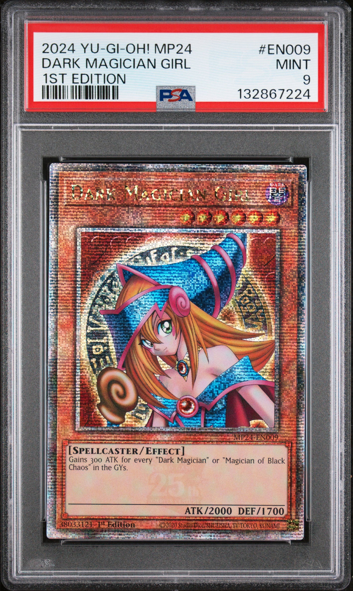 PSA 9 2024 YU-GI-OH! MP24 #EN009 DARK MAGICIAN GIRL - 1ST EDITION