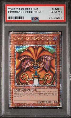 PSA 10 2023 YU-GI-OH! TN23 #EN002 EXODIA THE FORBIDDEN ONE QCSR