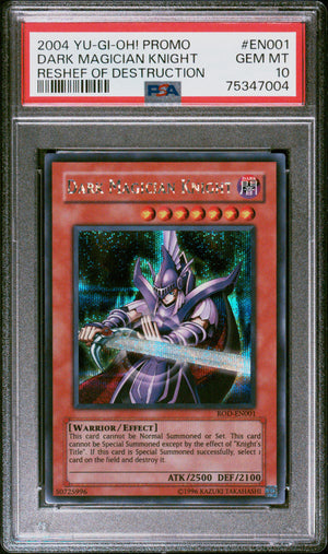 PSA 10 2004 YU-GI-OH! PROMO RESHEF OF DESTRUCTION #EN001 DARK MAGICIAN KNIGHT