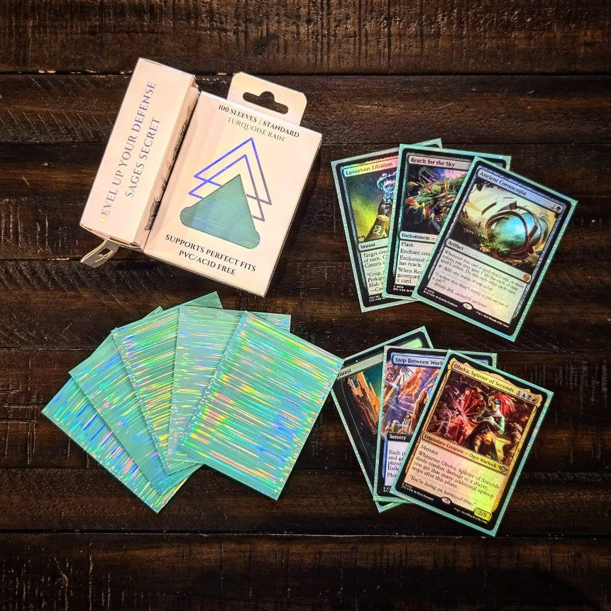 Sages Secret Sleeves: Turquoise Rain - 100 count