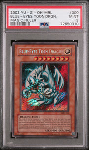 PSA 9 2002 Blue Eyes Toon Dragon MRL #000