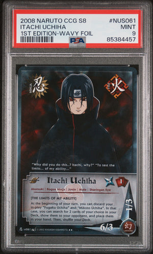 PSA 9 Itachi Uchiha #NUS061